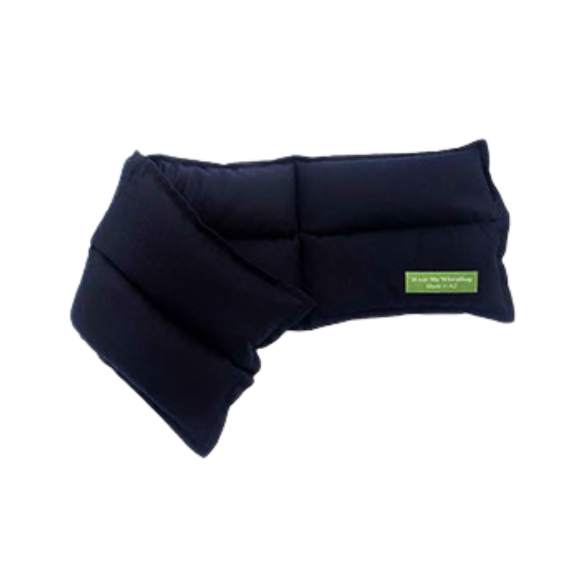 Navy rectangle wheat bag, back