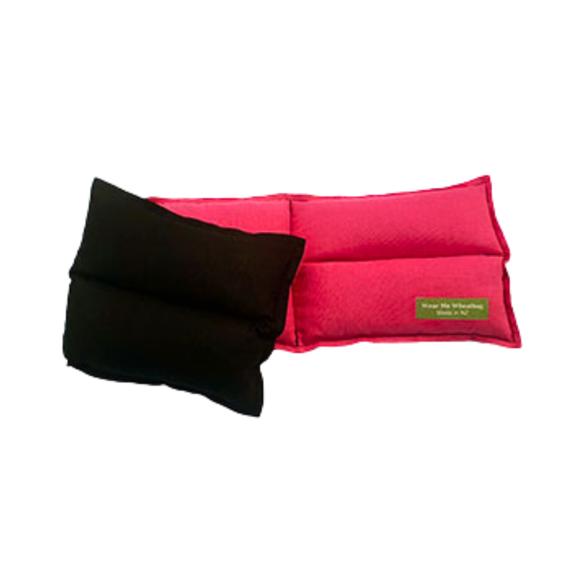 Fuchsia rectangle wheat bag, back