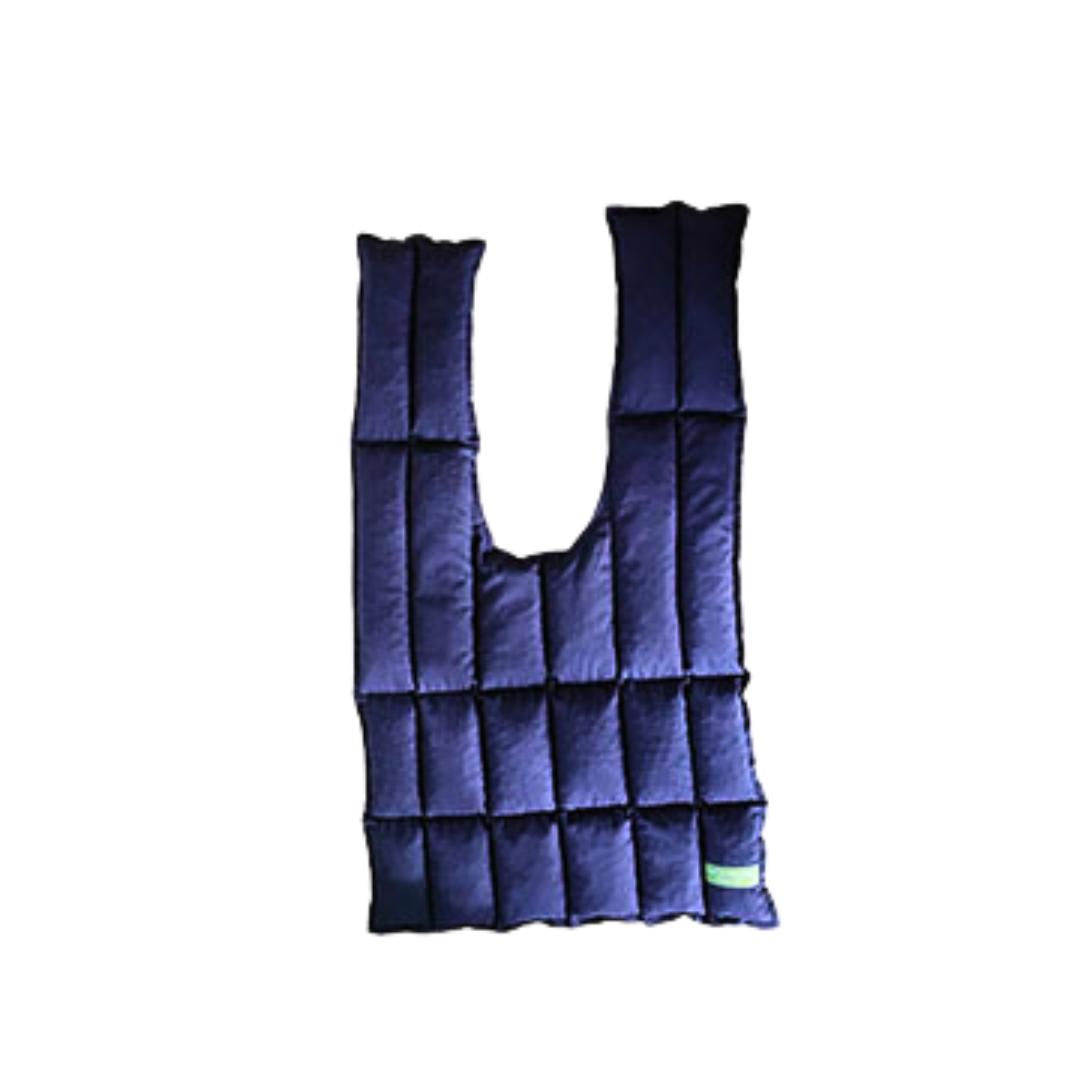 Navy Over shoulder wheat bag, front