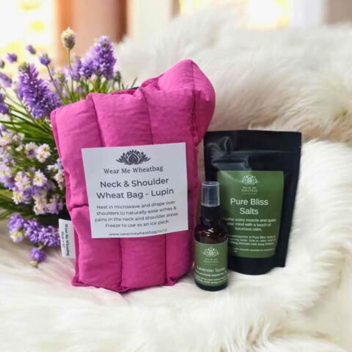 Neck & shoulder wheat bag gift set