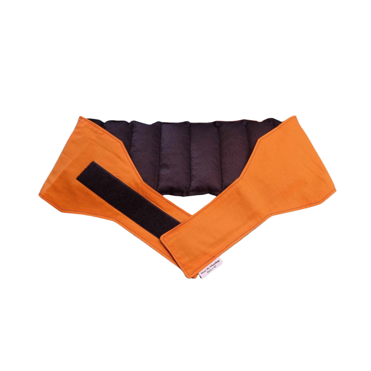 Orange waist wheat bag, strap