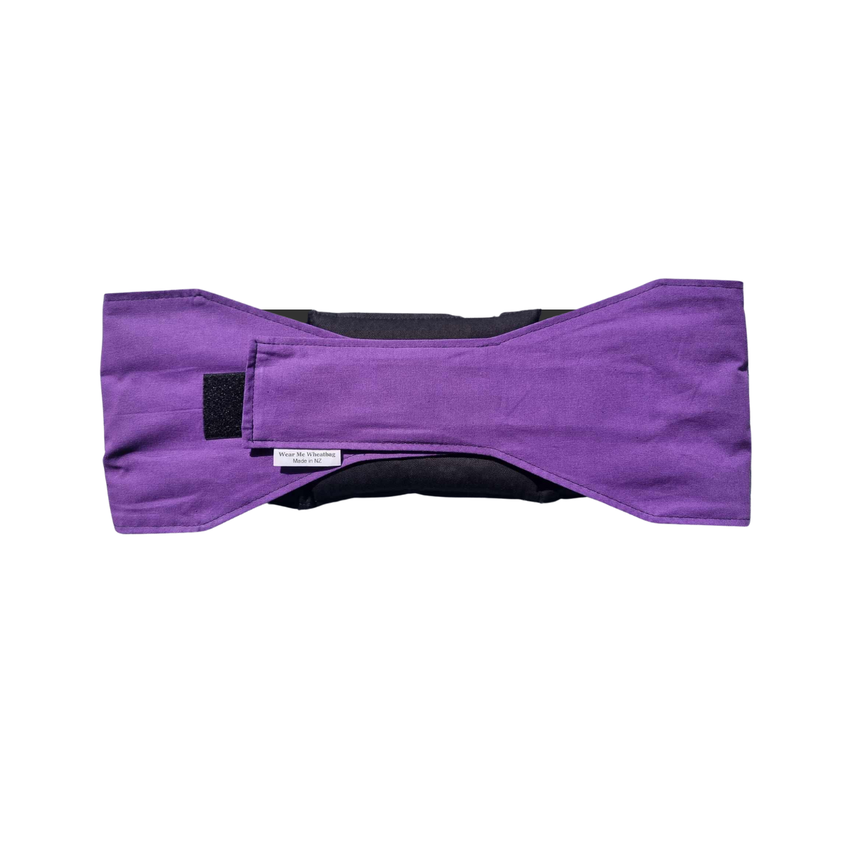 Purple waist wheat bag, back