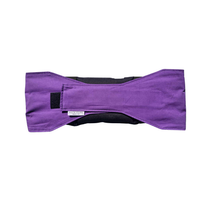 Purple waist wheat bag, back