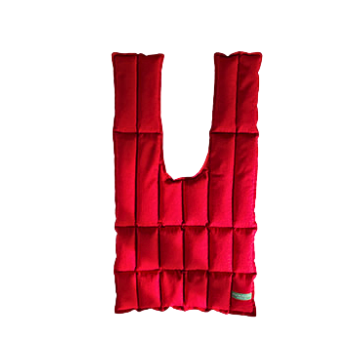 Red Over shoulder wheat bag, front
