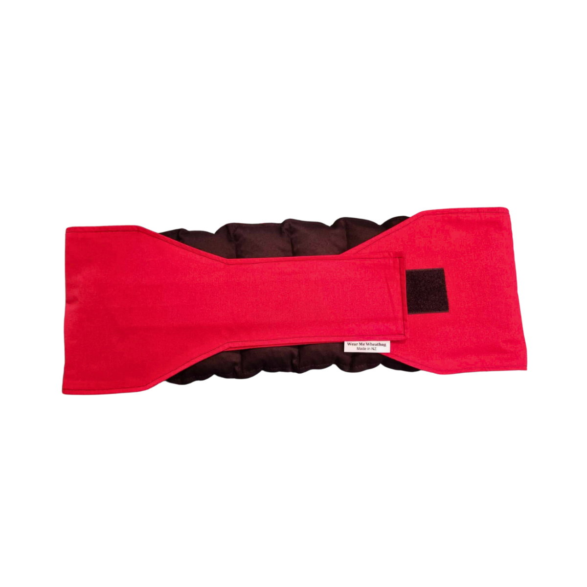 Red waist wheat bag, back