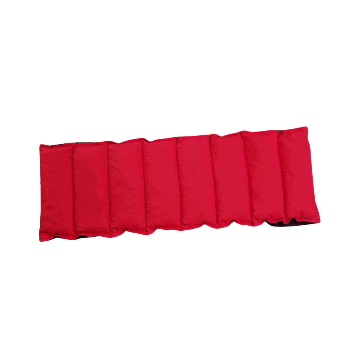 Red waist wheat bag, front