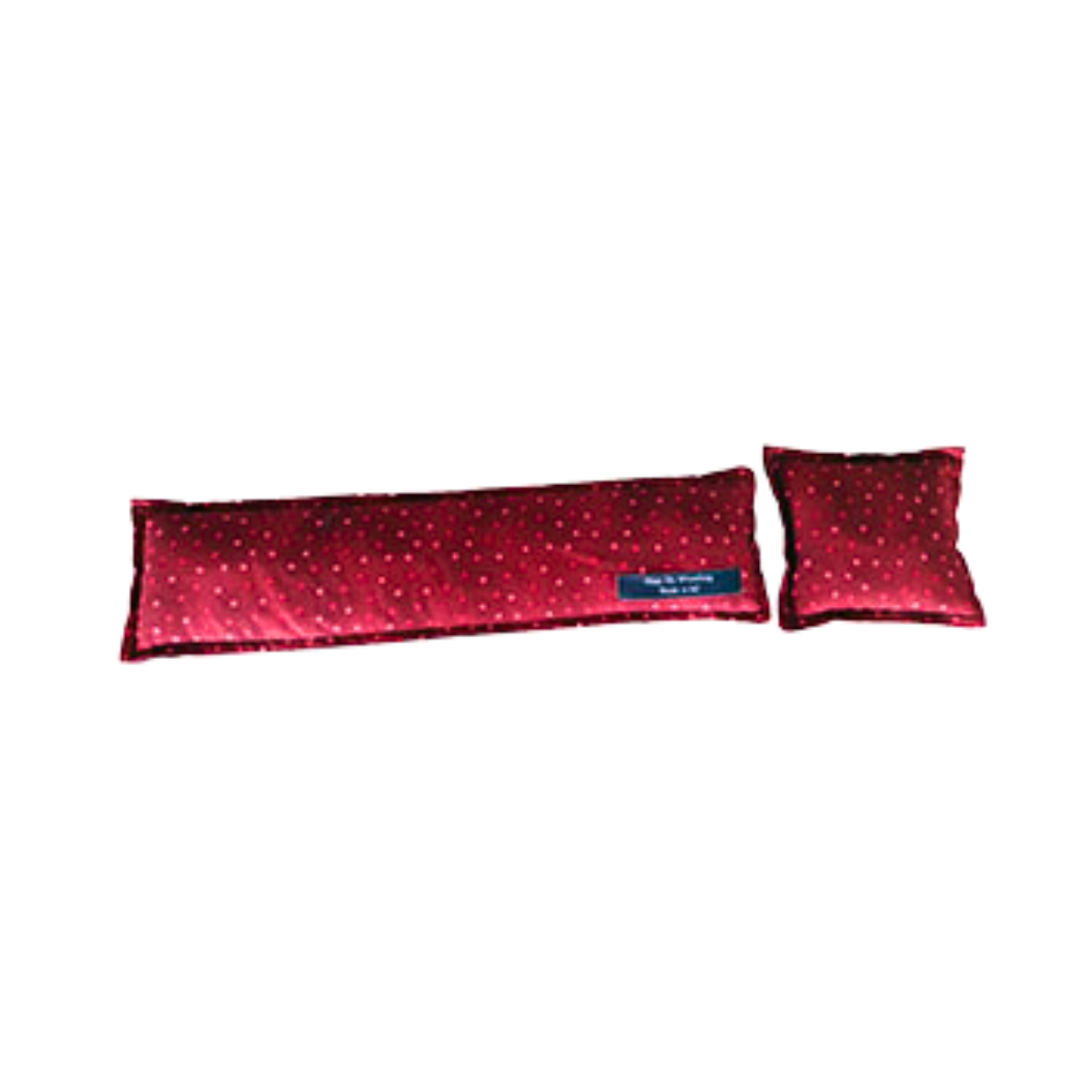 Red dot Wrist Rest and Mouse Pad wheat bags together