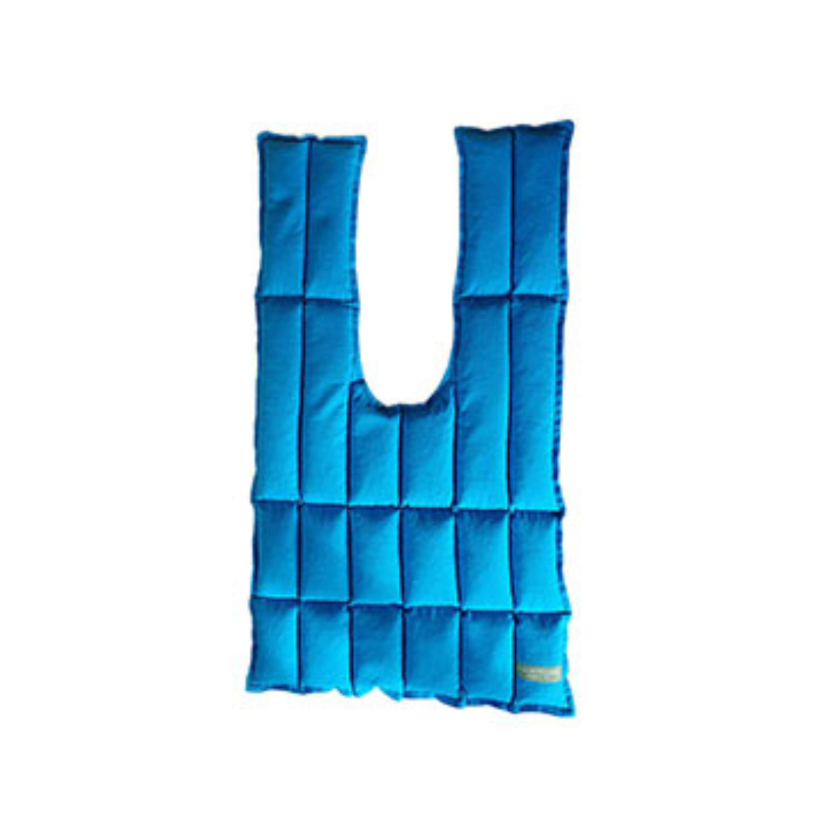 Turquoise Over shoulder wheat bag, front