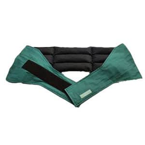 Green waist wheat bag, showing velcro strap